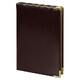 Ежедневник полудатированный Classic Pristine Gold А5, темно-коричневый с золотом, с металлическими уголками, в твердой обложке с поролоном