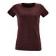 Футболка женская Regent Fit Women бордовый меланж, размер L