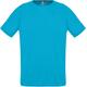 Футболка унисекс Sporty 140 бирюзовая, размер 3XL