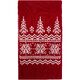 Шарф Elnik, красный с молочно-белым