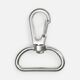 Застежка-карабин Snap Hook, L, серебристая (хром)