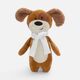 Мягкая игрушка Beastie Toys, собачка с белым шарфом