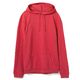 Толстовка с капюшоном унисекс Hoodie, красный меланж, размер M