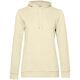 Толстовка с капюшоном женская Hoodie, светло-желтая, размер L