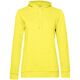 Толстовка с капюшоном женская Hoodie, желтая, размер L
