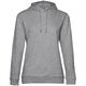 Толстовка с капюшоном женская Hoodie, серый меланж, размер L