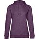 Толстовка с капюшоном женская Hoodie, фиолетовый меланж, размер L