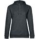 Толстовка с капюшоном женская Hoodie, серый меланж (антрацит), размер L