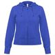 Толстовка женская Hooded Full Zip ярко-синяя, размер L