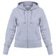 Толстовка женская Hooded Full Zip серый меланж, размер XXL