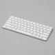 Беспроводная клавиатура Air Keyboard для MAC, Windows, 500 мАч, алюминий, белый, Deppa