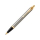 Ручка шариковая «Parker IM Core Brushed Metal GT», серебристый/золотистый