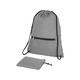 Складной рюкзак со шнурком Coss, heather medium grey