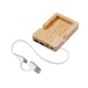 USB хаб «Memo», 2*USB, 2*Type C, бамбук