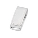 Флеш-карта USB 2.0 16 Gb с магнитным замком "Vigo", белый/серебристый
