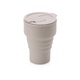 Силиконовый складной стакан "GoCup", бежевый
