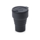 Силиконовый складной стакан "GoCup", темно-серый