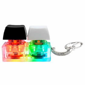 Брелок KeyDuo с LED подсветкой (фонарик), чёрно-белый