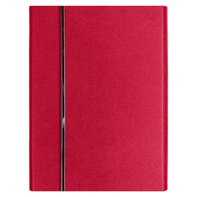 Ежедневник Alfa Bird Petrus A5, красный, недатированный, в твердой обложке с металлическим элементом