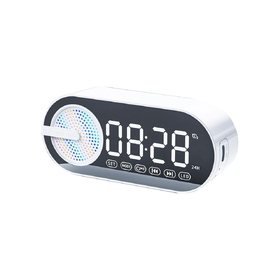 Колонка беспроводная MyTone Sound Clock c часами, белая