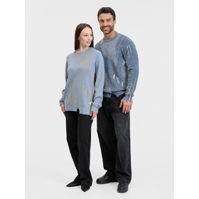 Джемпер Denim свободного силуэта на заказ, полушерсть, размер XS