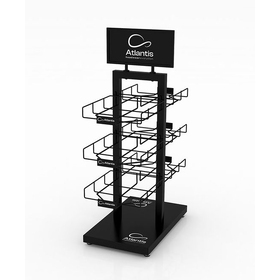 Стойка настольная_ATLANTIS BLACK RETAIL DOUBLE SIDE DISPLAY