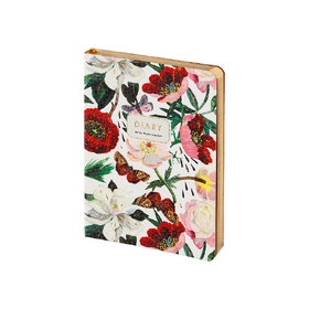 ЕЖЕДНЕВНИК А6+ FLEX "FLORA.Пионы"
