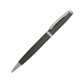 Ручка металлическая шариковая «Flow» soft-touch, серый/серебристый