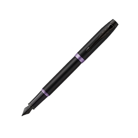 Перьевая ручка Parker IM Vibrant Rings Flame Amethyst Purple, стержень:F, цвет чернил: blue, в подарочной упаковке.
