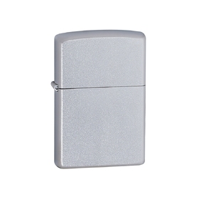 Зажигалка ZIPPO Classic с покрытием Satin Chrome™, латунь/сталь, серебристая, матовая, 38x13x57 мм
