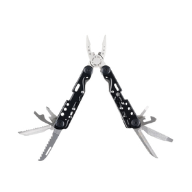 Мультитул Stinger, 105x40 мм, 13 функций, сталь, чёрно-серебристый, в комплекте нейлоновый чехол
