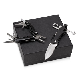 Подарочный набор с мультитулом и ножом «Blacksmith», черный