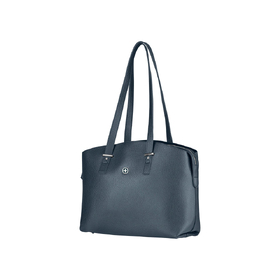 Сумка женская WENGER RosaElli с карманом для ноутбука 14", синяя, полиэстер, 37 x29x19 см