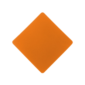 ПАТЧ РОМБ soft-touch (оранжевый) 7,6 х 7,6 см