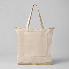 Складная сумка Jute из джута и хлопка, натуральный