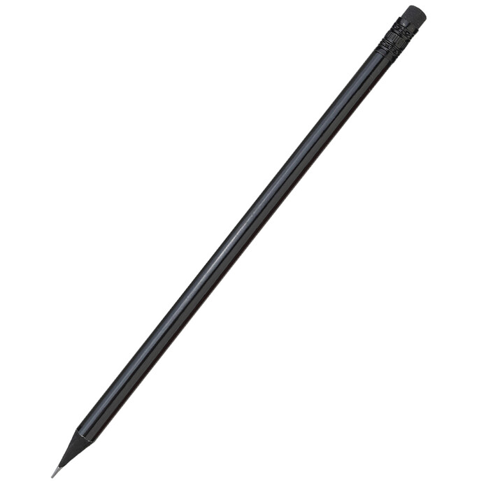 Карандаш с цветным корпусом Negro, черный-S