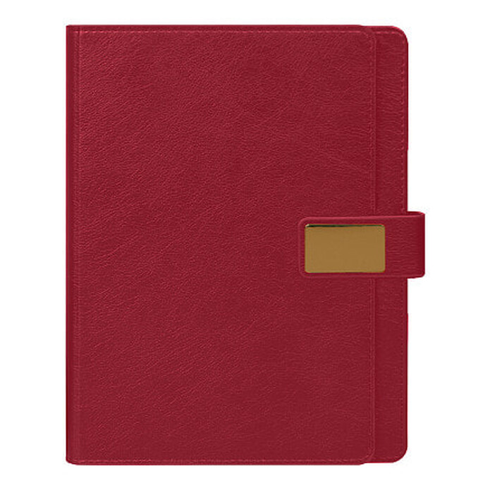 Ежедневник в суперобложке Alfa Mocco Business Edition B5, полутвердый, бордовый с золотом