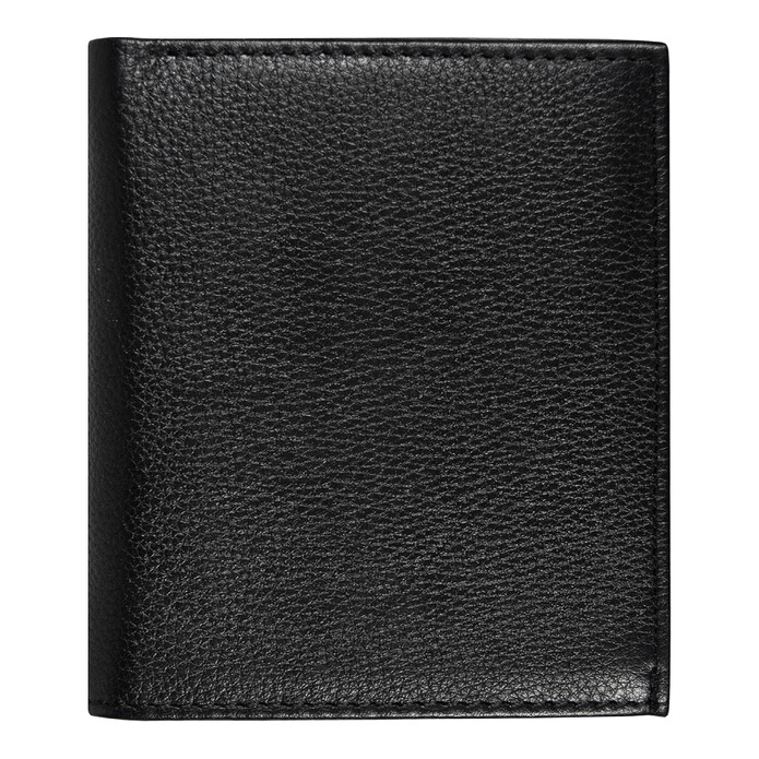 Кошелек с картхолдером Leather Plain, чёрный