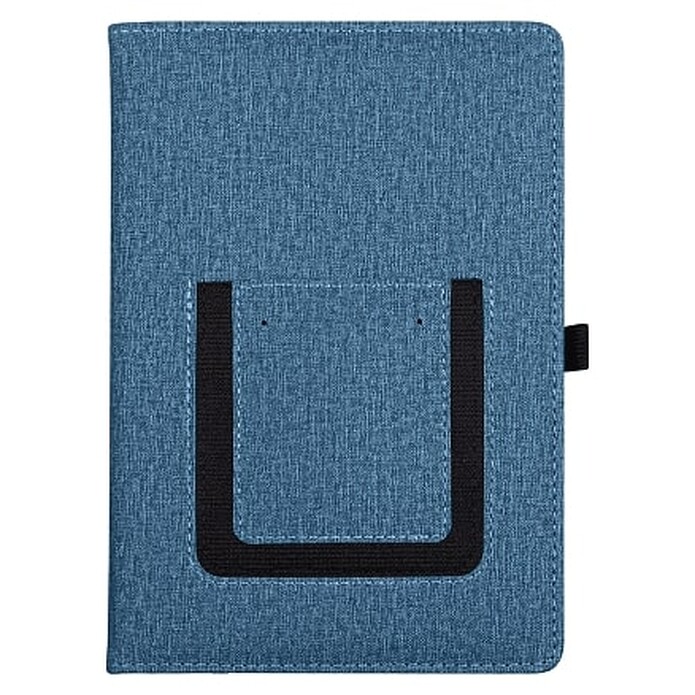 Ежедневник Smart Wallet Cambric A5, синий, недатированный, в твердой обложке с поролоном