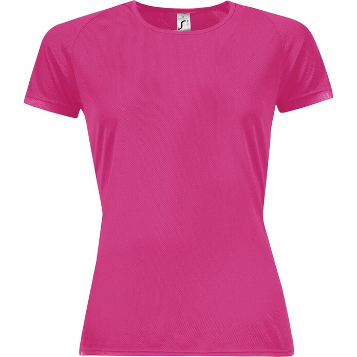 Футболка женская Sporty Women 140 розовый неон, размер XL