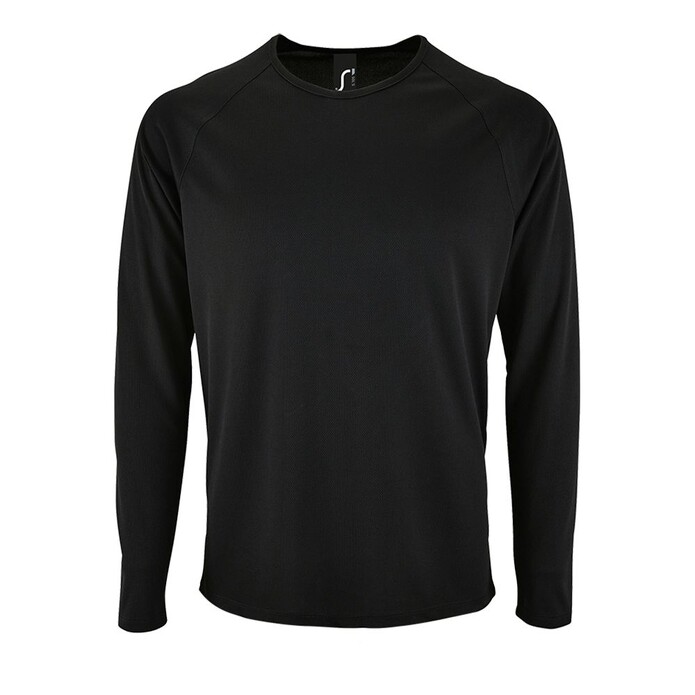 Футболка с длинным рукавом Sporty LSL Men черная, размер XL