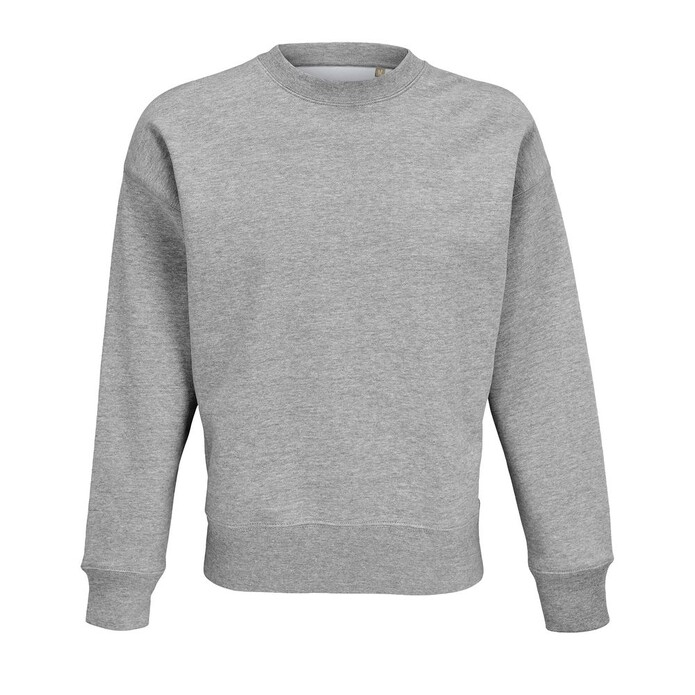 Свитшот унисекс Authentic, серый меланж, размер 3XL
