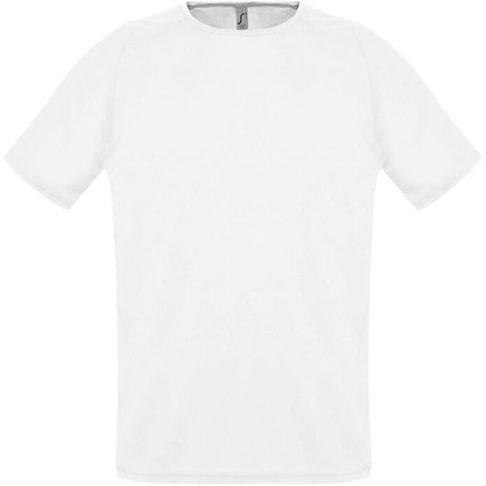 Футболка унисекс Sporty 140 белая, размер XXS