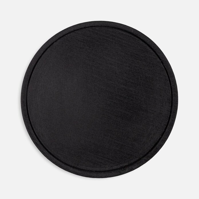 Лейбл из ПВХ Dzeta Round, L, черный