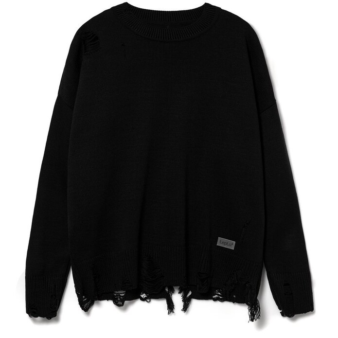 Джемпер оверсайз унисекс Grunge, черный, размер L/XL