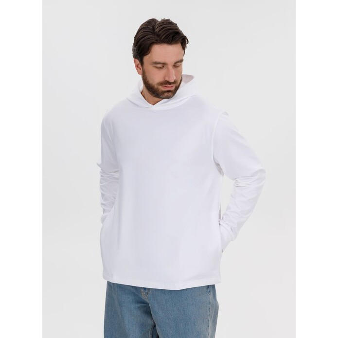 Худи унисекс Morfiss, белое, размер XL/XXL