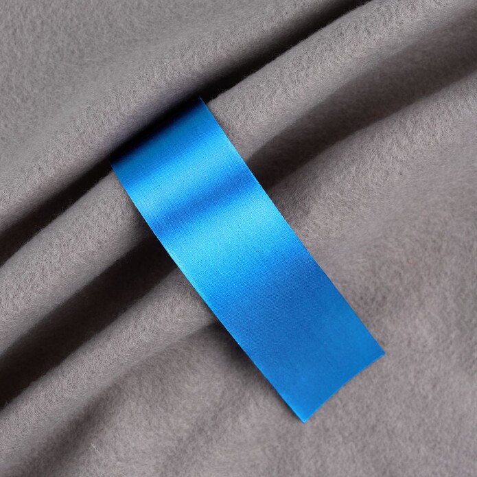 Лента сатиновая Satin 35 S, голубая, 30 см