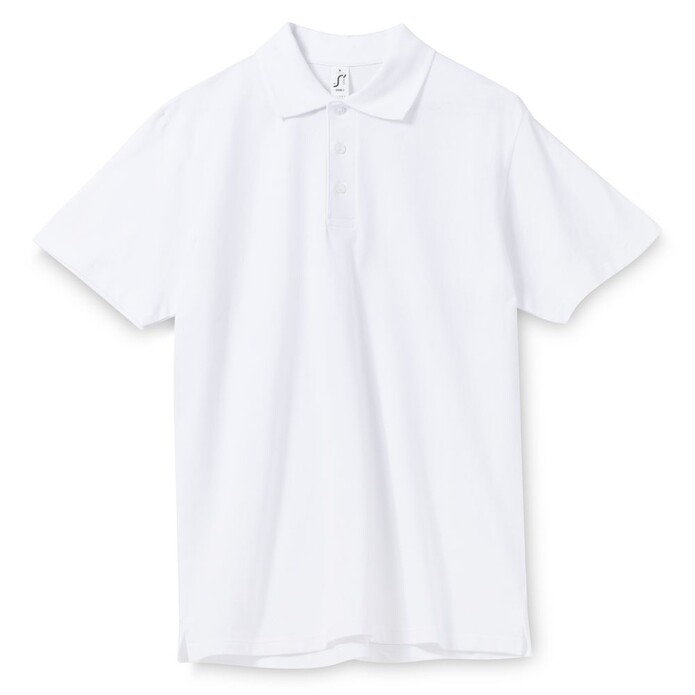 Рубашка поло мужская Spring 210 белая, размер 5XL