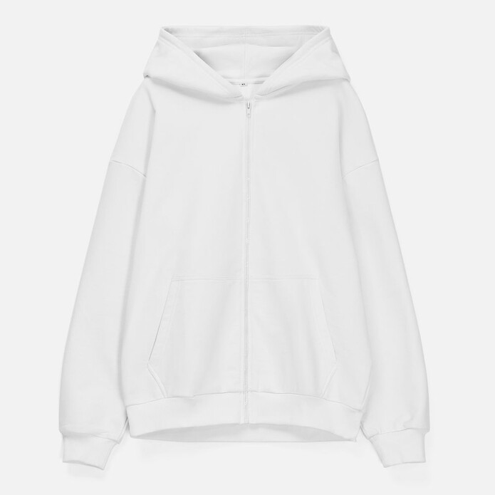 Толстовка унисекс оверсайз Sartoro, белая, размер XL/XXL