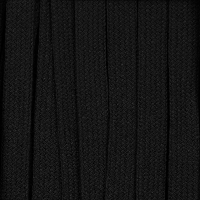 Плоский шнур Cord M, черный, 70 см